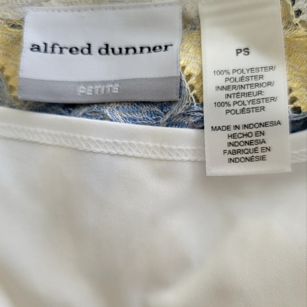 ALFRED DUNNER Women's Two Fer Blouse Size PS - Picture 10 of 12